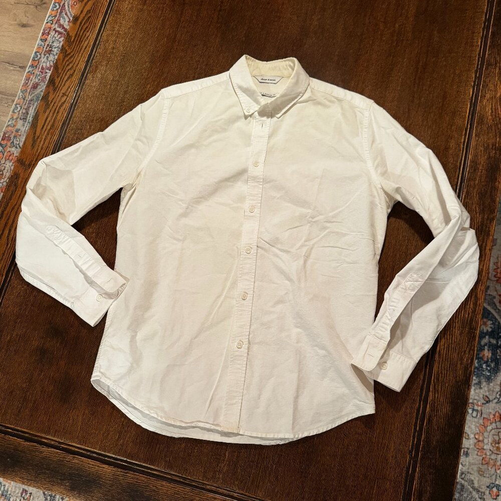 samsoe & samsoe white button up - image 1